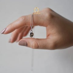 Dije Plata 925 Corazón Troquelado Liso  Pequeño