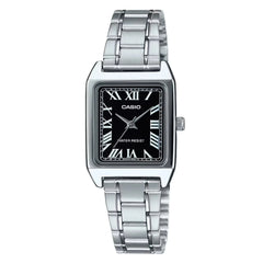 reloj casio   LTP-V007D-1BUDF  Dama Cuadrado Pulso Acero esfera Negra