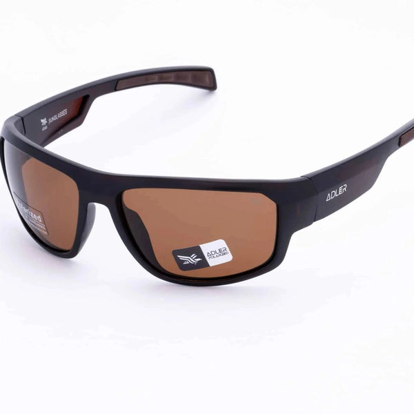 Gafas de sol polarizadas con filtro uv 400 marco cafe lente cafe