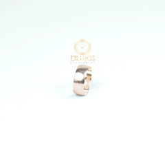 Anillo Argolla Plata 925 Liso  Ancho Unisex