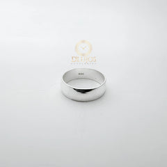 Anillo Argolla Plata 925 Liso  Ancho Unisex