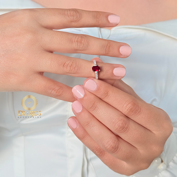 Anillo Plata 925 Solitario