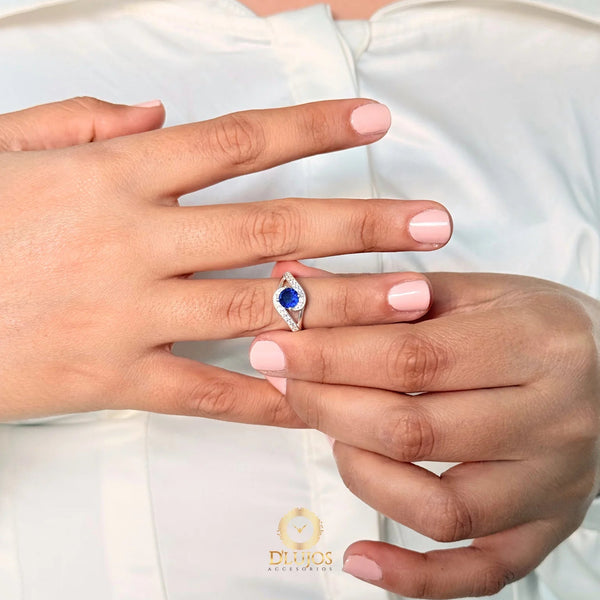 Anillo Plata 925 Solitario Aurora