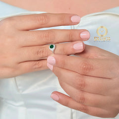 Anillo Plata 925 Solitario Corazón