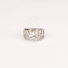 Anillo de plata Rodinada Corazones