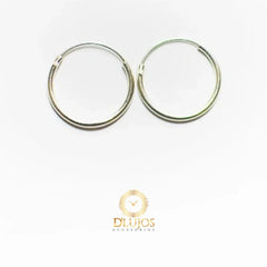 Aretes Candongas Plata 925 Aros Mediana