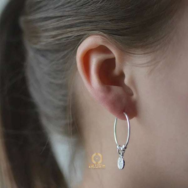 Aretes Candongas Plata 925  Aros Milagrosa grandes