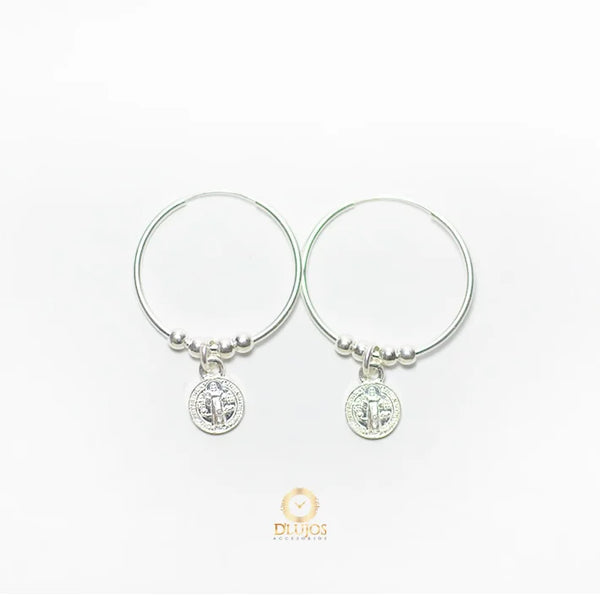 Aretes Candongas plata 925  Aros San Benito 