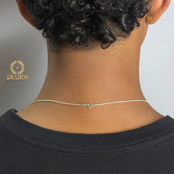 Cadena Plata 925 Lazo 45cm gargantilla collar