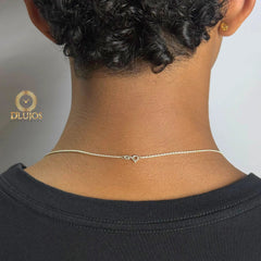 Cadena Plata 925 Lazo 45cm gargantilla collar