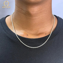 Cadena Plata 925 Militar Diamantada 50cm 9.83gr 3mm