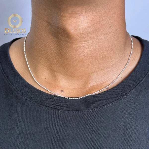 Cadena Plata 925 Mini Militar