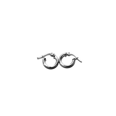 aretes plata  925 entorchados 1cm dama