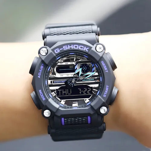 reloj g-shock resistente a los golpes , resistente al agua sumergible , doble hora , luz ,hora mundial, alarma 