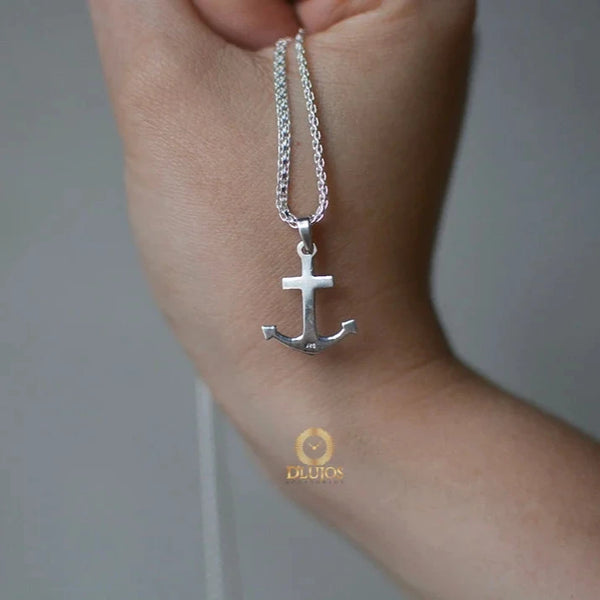 Dije Plata 925 Ancla Mediano Joyas Silver