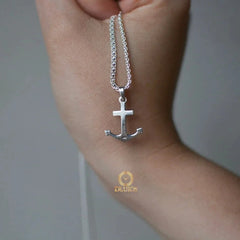 Dije Plata 925 Ancla Mediano Joyas Silver