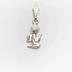Dije Plata 925  Angelito Arrodillado Silver Joyeria