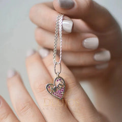 Dije Plata 925 Corazon I Love You Mediano