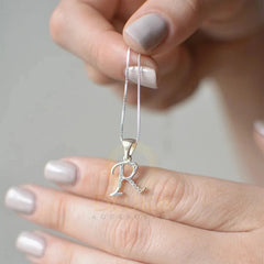 Dije Plata 925 Letra Inicial Con Circones