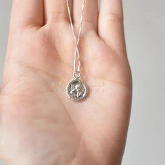 Dije Plata 925 Medalla Angel