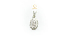 Dije Plata 925  Medalla Virgen Guadalupe Mediano Joyas Jewerly