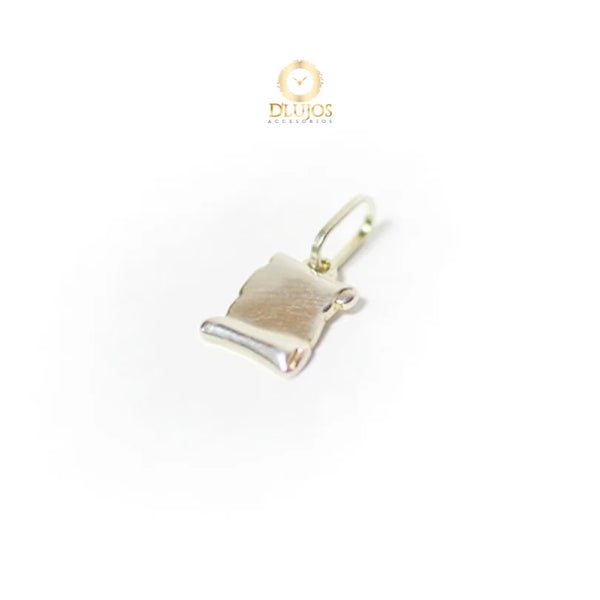 Dije Plata 925  Pergamino Placa Pequeño Joyas Jewerly