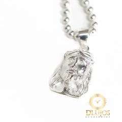 Dije Plata 925 Rostro Jesucristo  Sagrado Rostro Mediano Joyeria