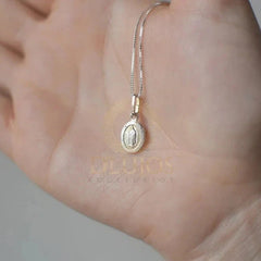 Dije Plata 925 Virgen de Guadalupe Miniatura