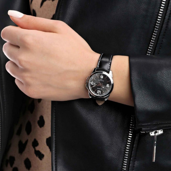 Reloj casio Dama LTP-1314L-8AVDF Pulso Cuero Negro