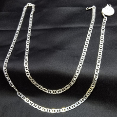 Cadena Plata 925 Escalera Plana 50cm 7.68gr 4mm