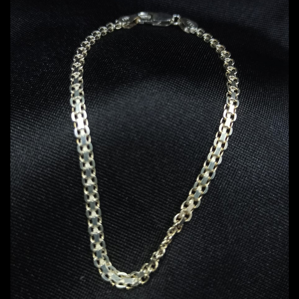 Pulsera de plata Tejido Chino 18.5cm 4mm