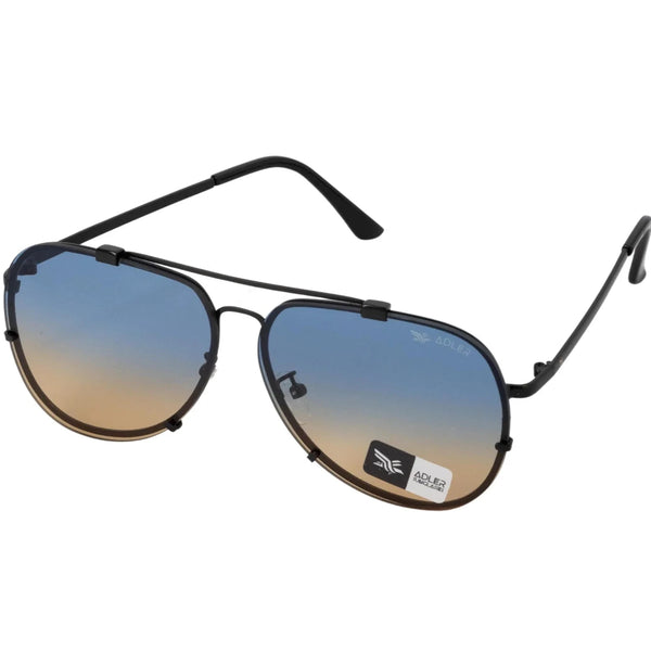 gafas de sol adler marco metalico lentre difuminado tricolor con flitro uv 400