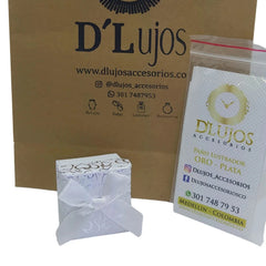 Topos Plata 925 Agua Marina Circulo Broce Mariposa