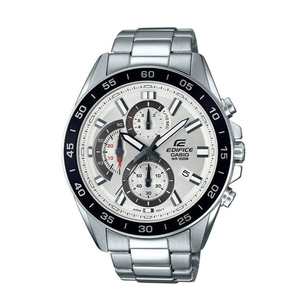 Reloj Edifice EFV-550D-7AVUDF Pulso Acero Fondo Blanco