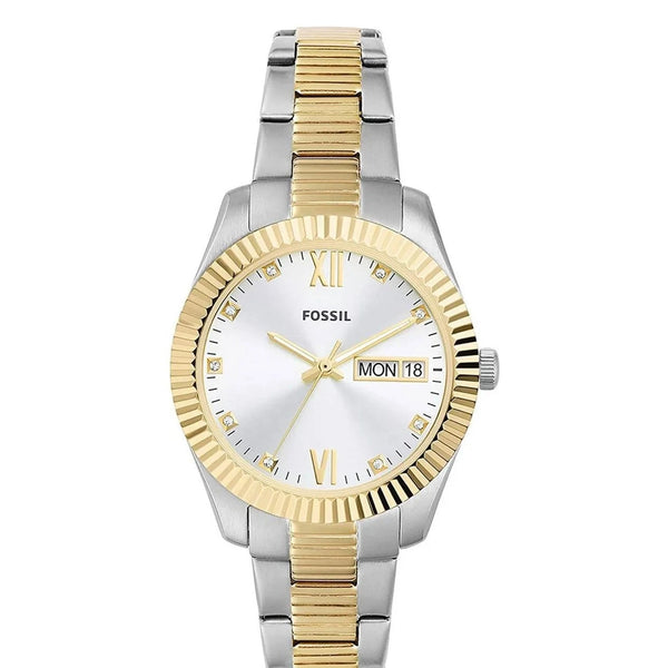 Reloj fossil dama ES5198 en acero bicolor calendario 