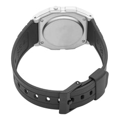 reloj digital F-91WM-7ADF con pulso en resina caja color plateado
