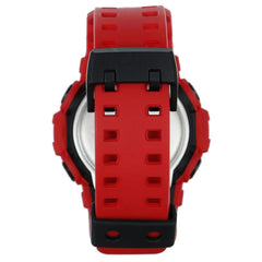 G-shock Referencia: GA-700-4ADRGenero: Hombre Composición: analogo, digital, cronometro, temporizador, alarma, calendario. Materiales: resina Color: Rojo Impermeabilidad: 20 atm Cristal: mineral Producto con garantía de 1 año en funcionamiento. Recomendaciones Reloj con resistencia al agua para sumergirse. No manipular los botones cuando se esté en contacto con el agua
