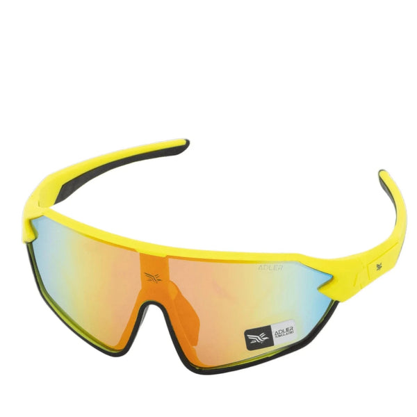 Marca: ADLER Colección: AD1125-43Materiales: Resina Color: Marco Amarillo Cristal: Cristal acrílico Incluye estuche y paño especial para limpieza de lente. Materiales livianos y duraderos Lentes con protección uv 400 La protección en gafas de sol UV400 es un filtro que te protege completamente de los rayos UV, incluyendo los rayos UVA y los UVB. La protección tiene que ser de un 99 a un 100 % para que pueda designarse de esta manera.