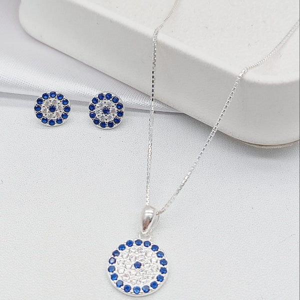 Set femenino de plata 925 con cadena, dije y topos diseño exclusivo en Colombia

Joyería de plata para mujer plata fina para dama Conjunto de joyas 