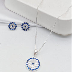 Set femenino de plata 925 con cadena, dije y topos diseño exclusivo en Colombia

Joyería de plata para mujer plata fina para dama Conjunto de joyas 