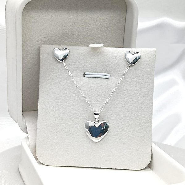 Set Plata 925 Corazon