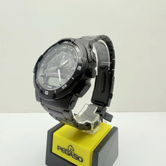 Reloj Pegaso Doble Hora Hombre P8107ABK-M0101 Negro Pulso Acero