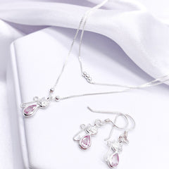 Set femenino de plata 925 con cadena, dije y topos diseño exclusivo en Colombia

Joyería de plata para mujer plata fina para dama Conjunto de joyas 