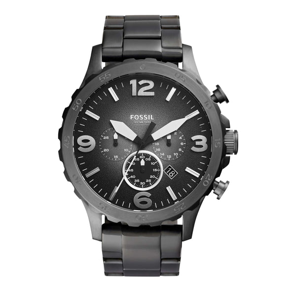 reloj fossil JR1437 Pulso Acero Negro Humo Pavonado Multifuncional Tres Tornillos