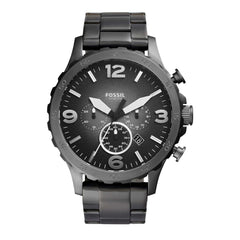 reloj fossil JR1437 Pulso Acero Negro Humo Pavonado Multifuncional Tres Tornillos