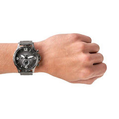 reloj fossil JR1437 Pulso Acero Negro Humo Pavonado Multifuncional Tres Tornillos