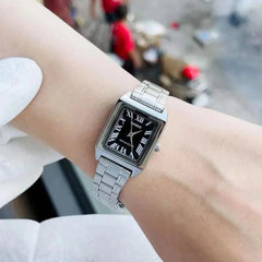 reloj casio   LTP-V007D-1BUDF  Dama Cuadrado Pulso Acero esfera Negra