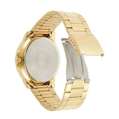 reloj caballero dorado con calendario