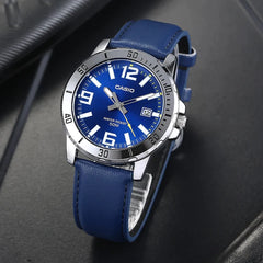 Reloj Casio Hombre MTP-VD01L-2BVUDF Pulso Cuero azul