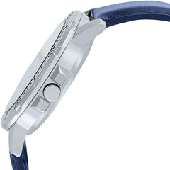 Reloj casio pulso azul en cuero